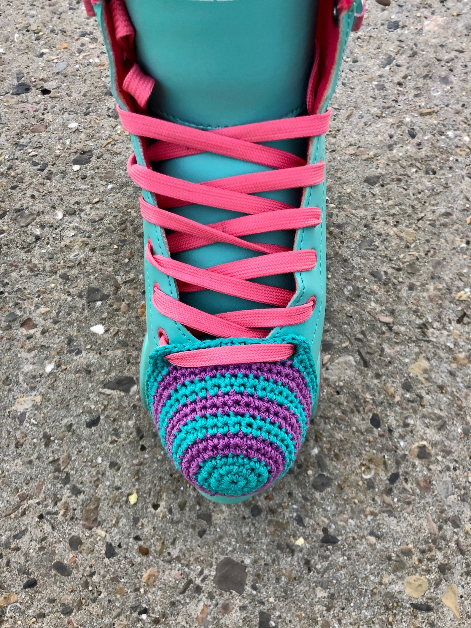 Roller Skate Crochet Toe Guards Personalized Toe Covers Etsy