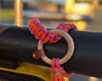 Handmade Macrame Yoga Mat Sling: Recycled Cotton Strap
