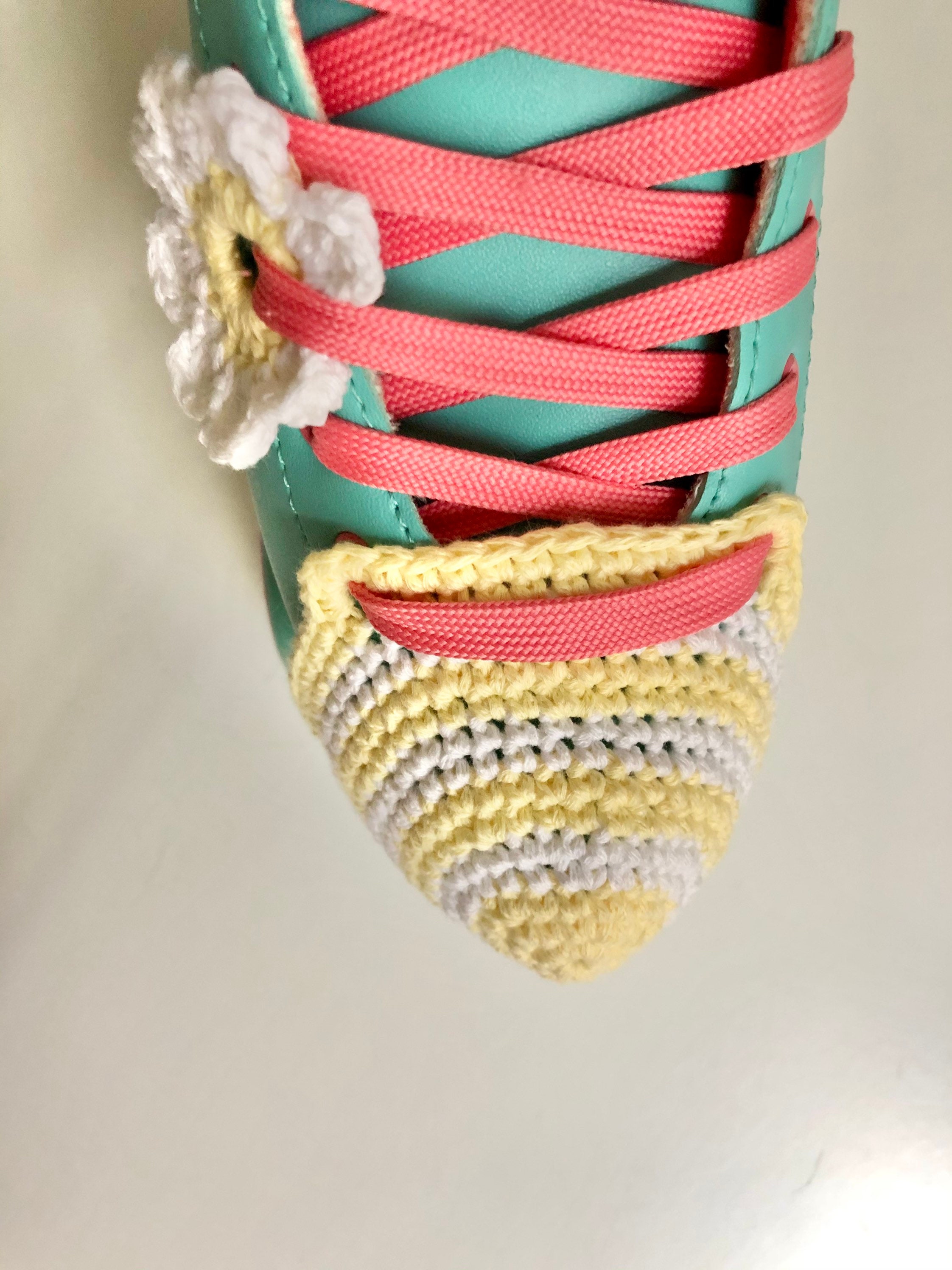 Handmade Quads Roller Skate Crochet Toe Guards Personalized Etsy Hong