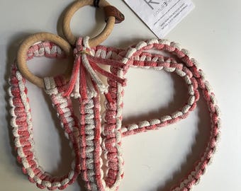 Tie Dye Yoga Mat Strap: Eco-Innovative Pink & White Leash