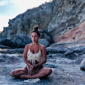 Macrame Dress , Boho Festival Beach Dress - WILD#3