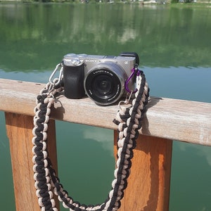 Personalized Camera Strap, Recycled Macrame Gift for Photographer