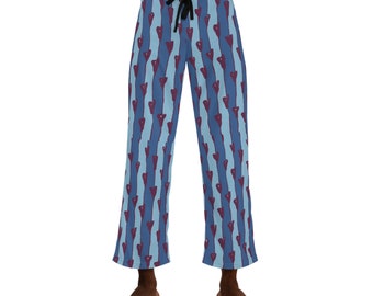 Pantalones de pijama para hombre de rayas azules, pantalones de pijama familiares, pantalones de pijama cómodos, regalo del día del padre, pijama de aniversario de boda, regalo de pijama suave