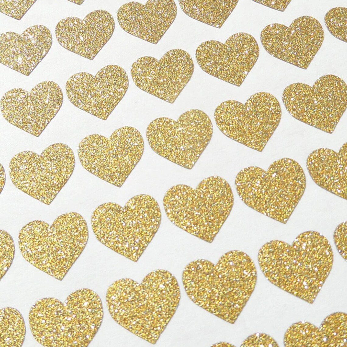 72 Gold Glitter Heart Wall Stickers Ideal for Nursery Kids Etsy