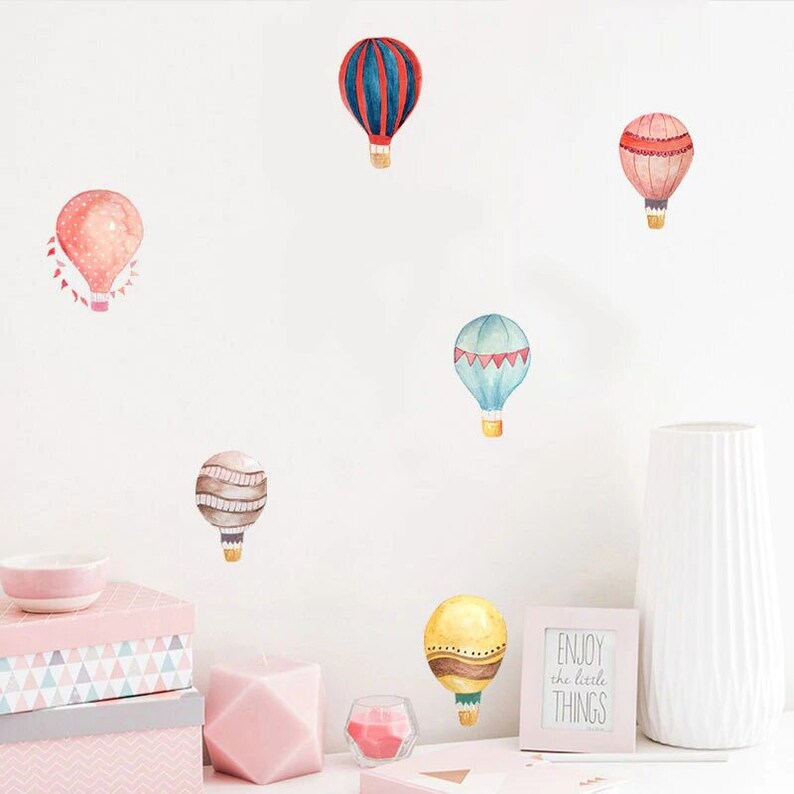 18 Hot Air Balloon Wall Stickers Ideal for Nursery Kids Room Etsy