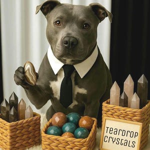 Teardrop Crystal | The Pitbull Picks | Dog Selects Special Crystal For You