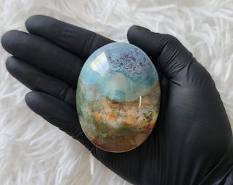 Ocean Jasper Large Palm Stone Crystal | Creativity | Resilience | Confidence |  6 Styles
