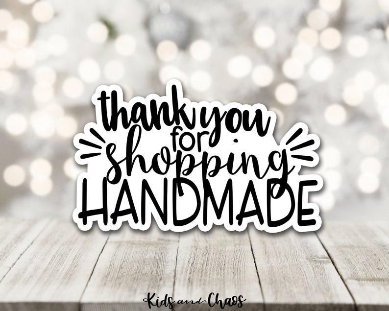 thank you for shopping with us sticker