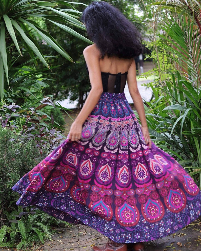 Boho SkirtCotton SkirtHandmade Skirt Gypsy SkirtVintage Skirt Bohemian SkirtHippie SkirtFull Circle Skirt Festival Skirt Stylish