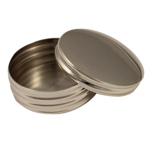 Sterling Silver Round Pillbox Screw Colusure Medium Handmade in Italy. Travel Pillbox. Handbag Pill Box. Security Pillbox