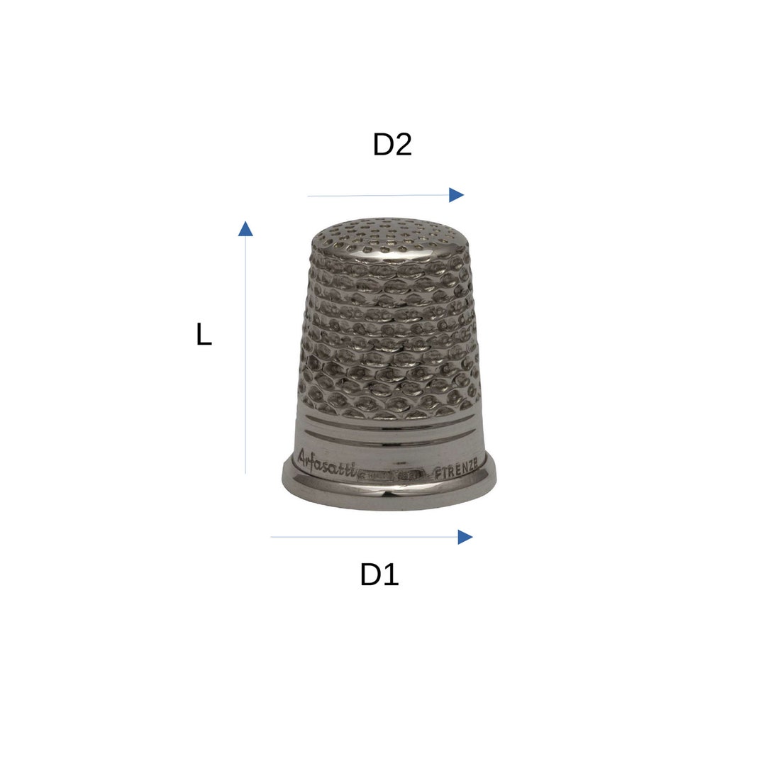 Small Sewing Thimble in Sterling Silver 925 Handmade in Italy ...