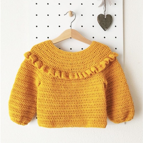 7 Sizes GINGER Crochet Jacket From 13 Months to 4 Years Etsy