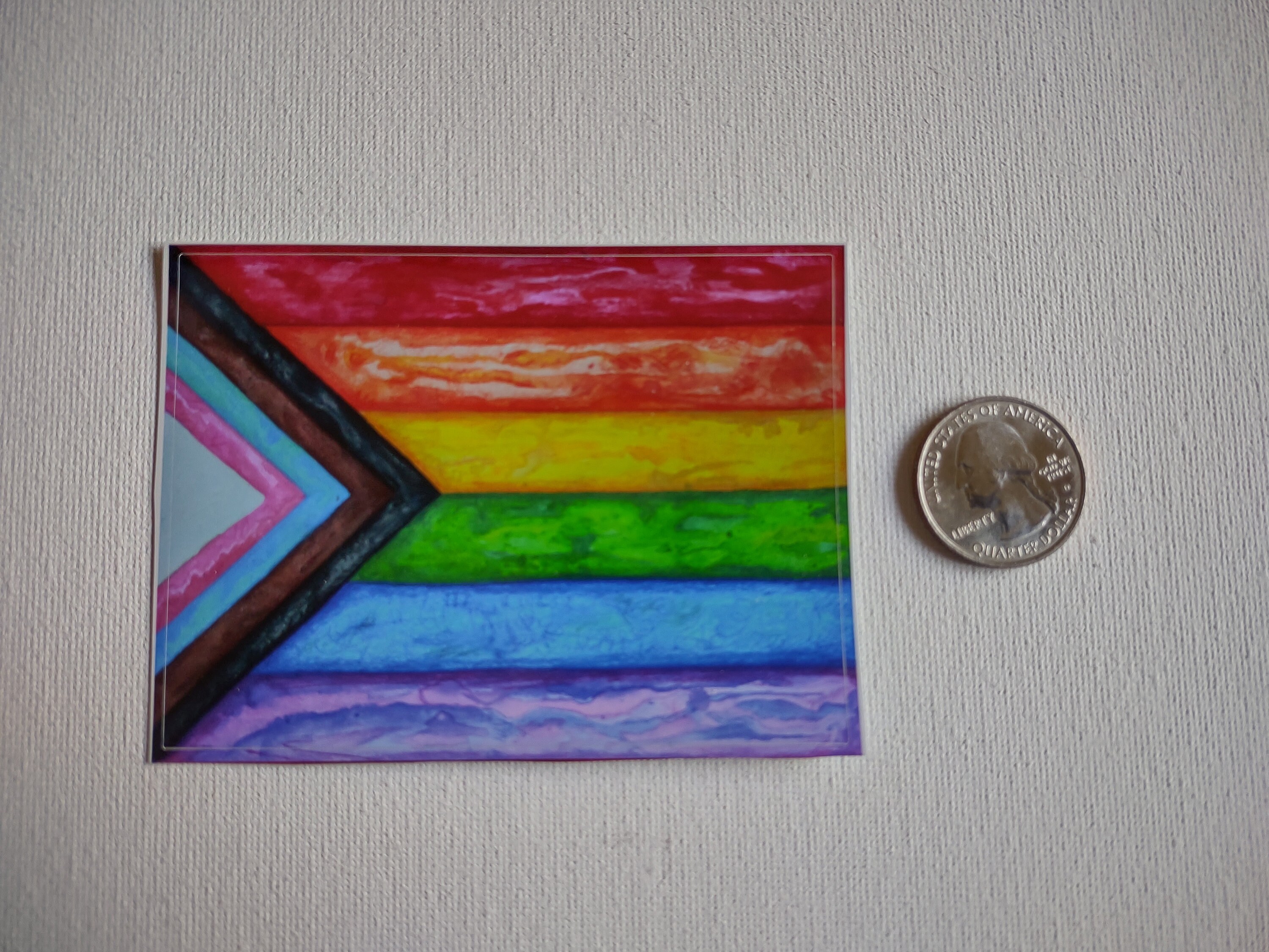 Watercolor Progress Pride Flag Vinyl Decal - LGBTQ+ Sticker - Etsy