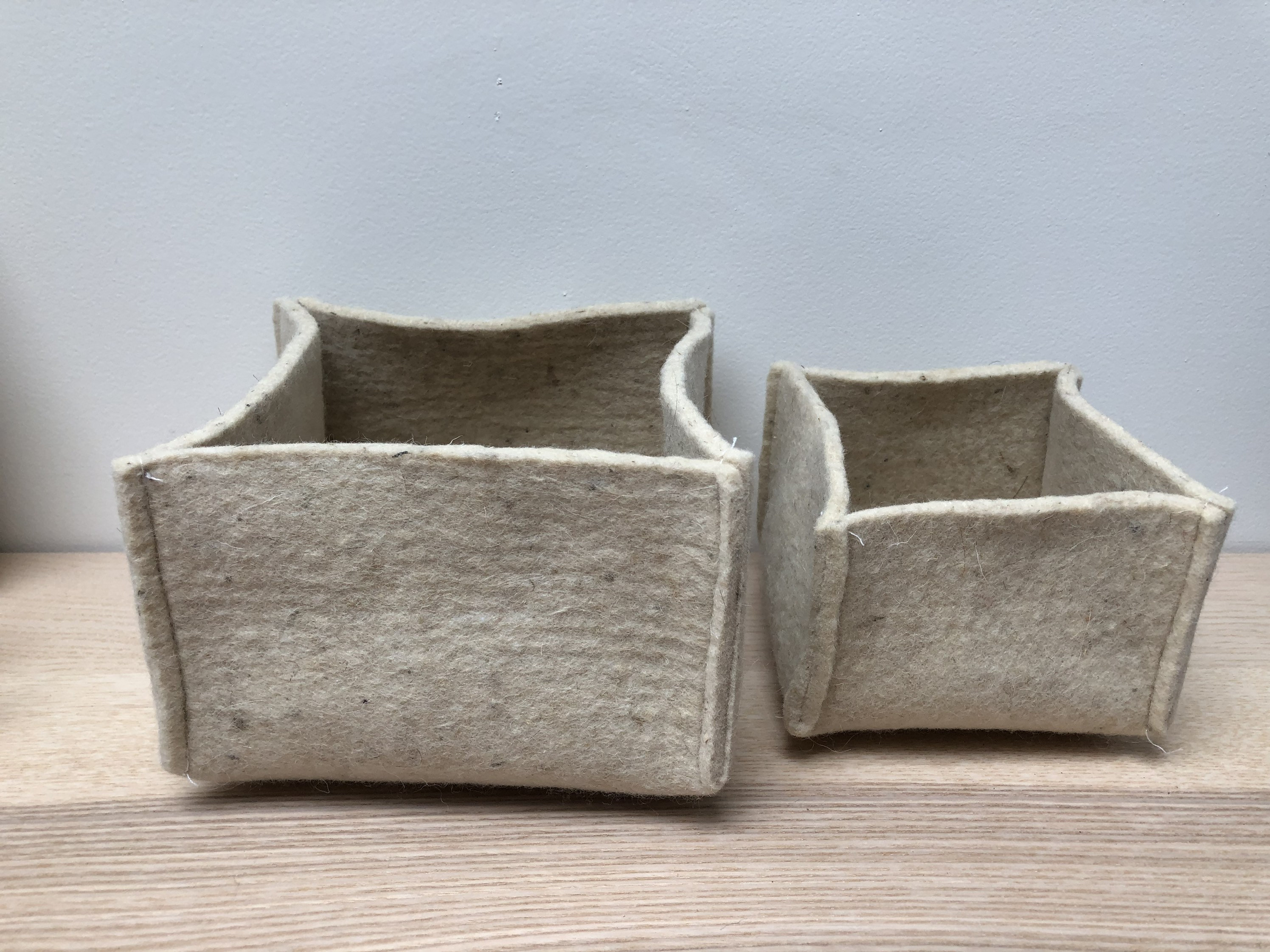 Aufbewahrungskorb aus Wolle. Set | Etsy