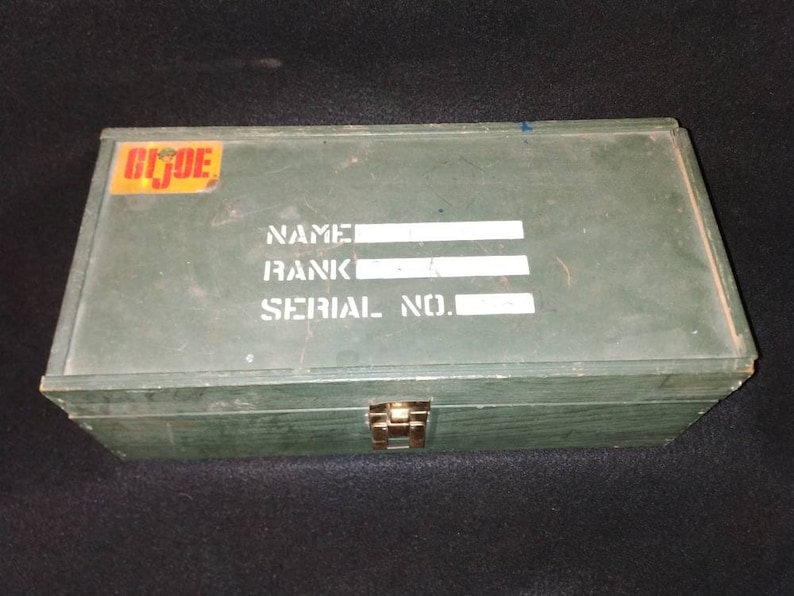 gi joe wooden footlocker