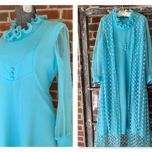 70s Mother of the Bride Dress, 70s 2 pc Dress, Ladies Large 70s dress