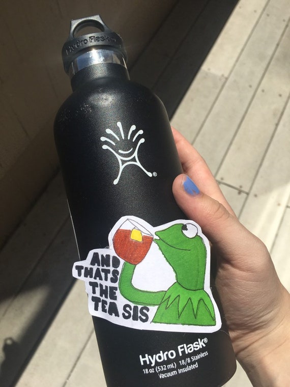 Kermit Drinking Tea Sticker
