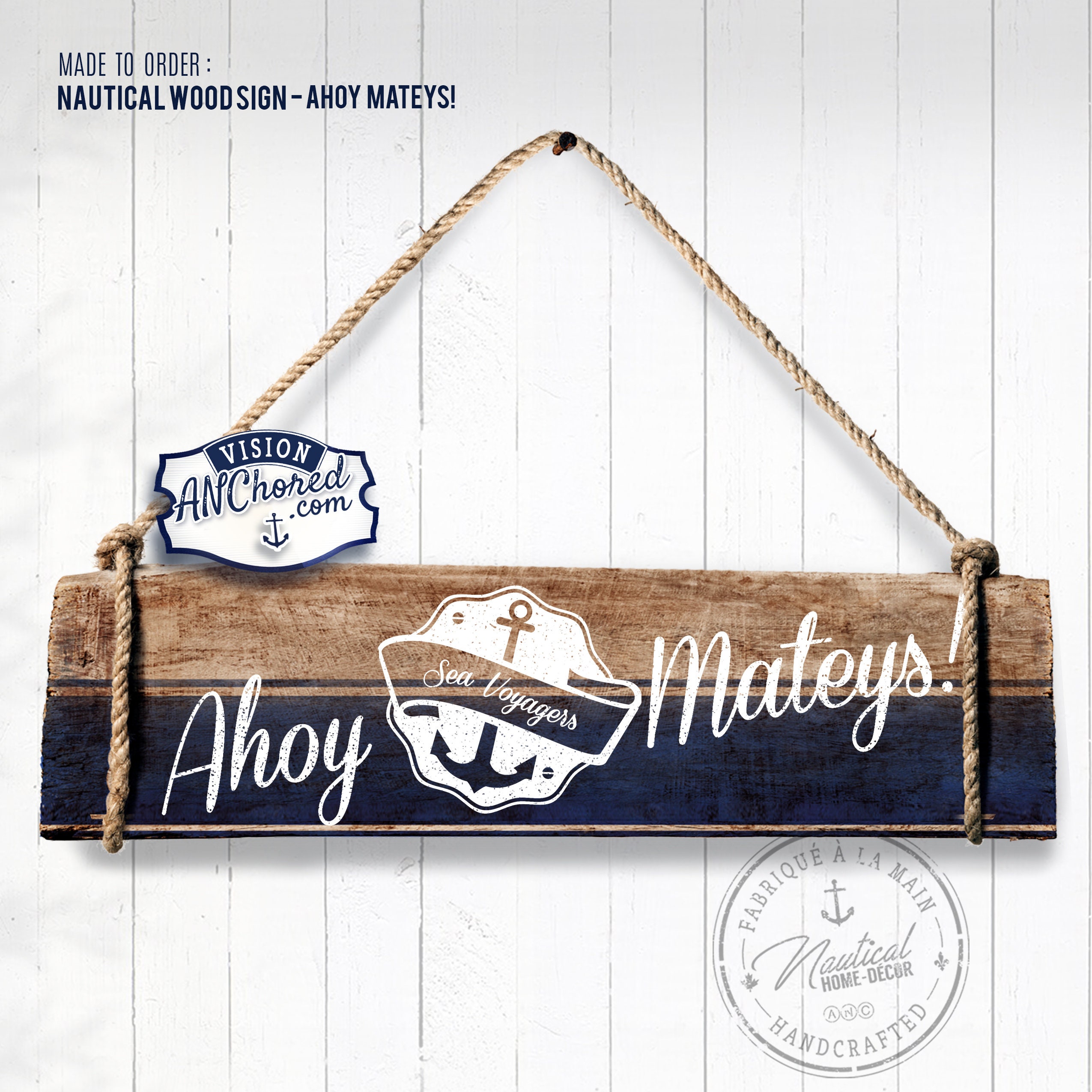 Nautical Wood Sign Select Etsy