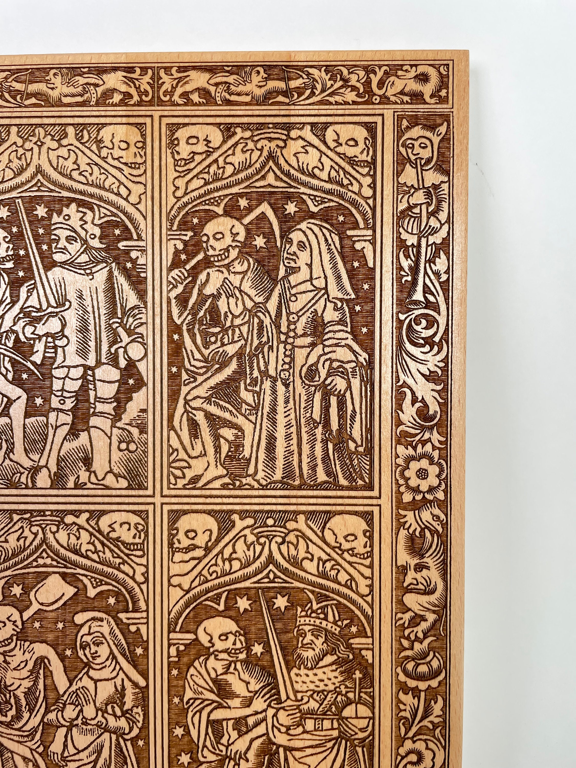 Danse Macabre Medieval Woodcut Dance of Death Wall Decor Inspired