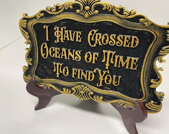 I have crossed oceans of time Bram Stoker Dracula Quote sign wall decor  Gothic art , Acrylic carving