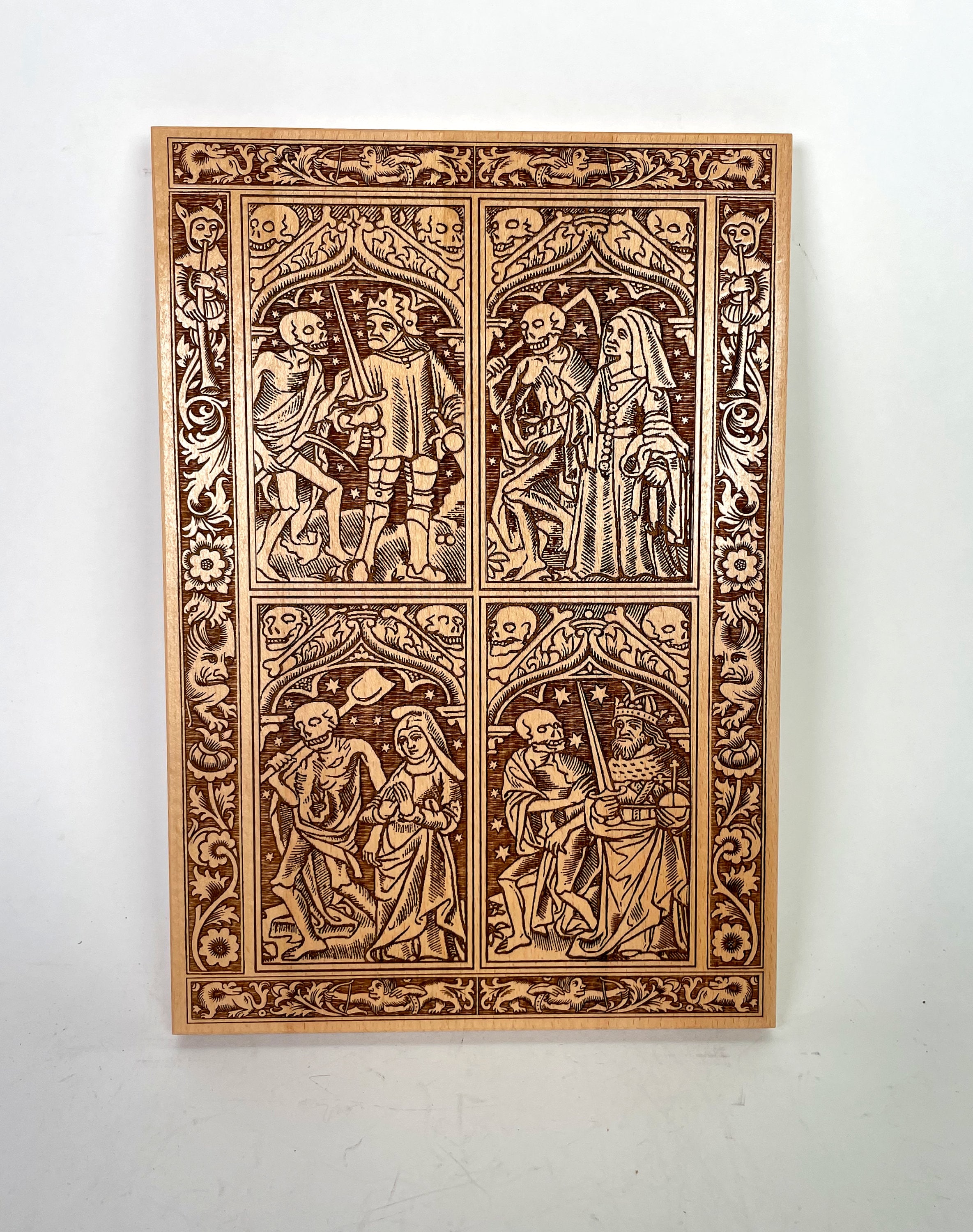 Danse Macabre Medieval Woodcut Dance of Death Wall Decor Inspired