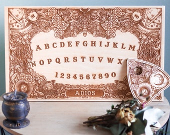 Wooden Ouija Board with Planchette – Wiccan Pagan Spirit Board