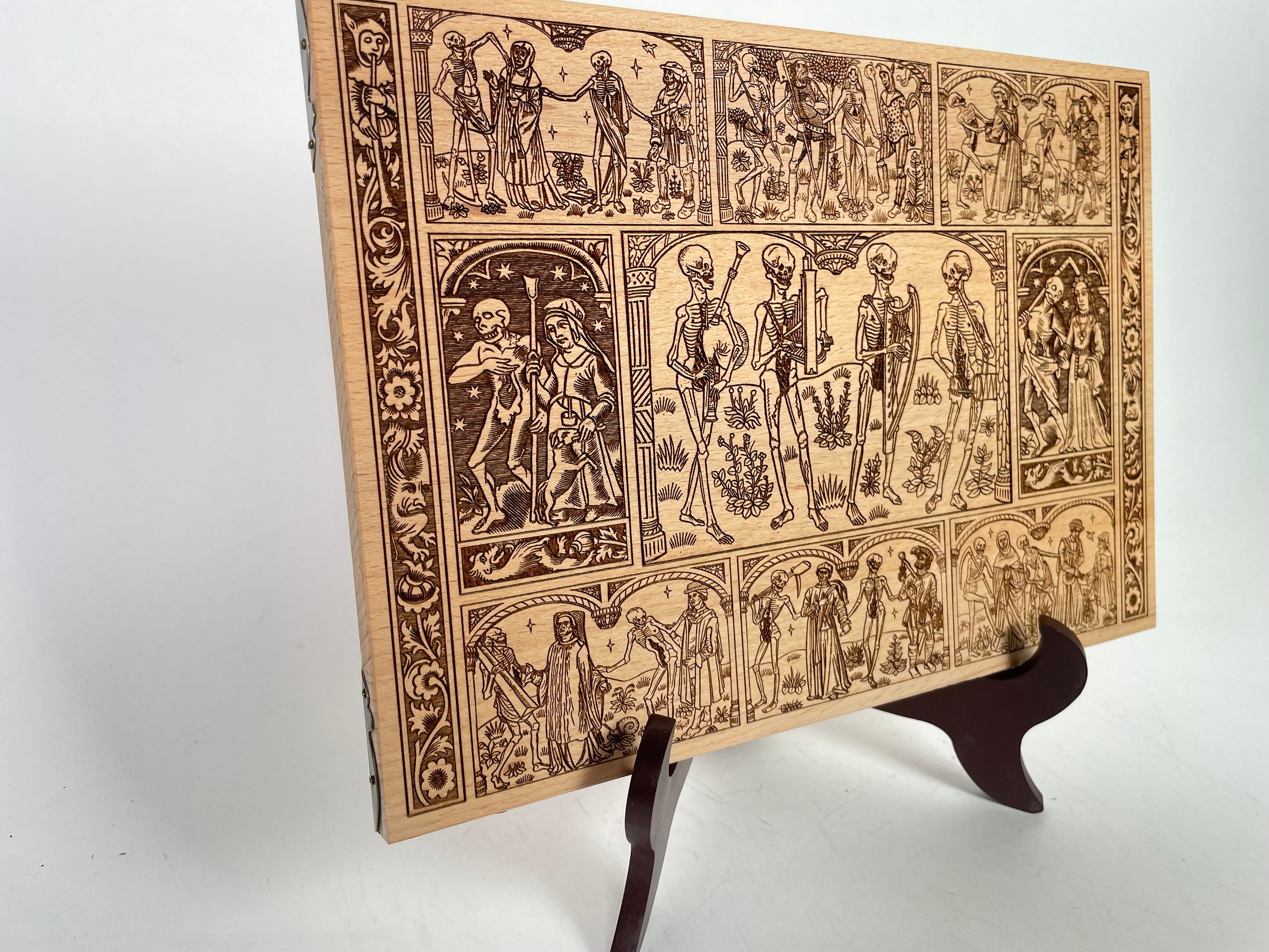 木製五芒星彫刻 魔導書 木製五芒星彫刻魔導書