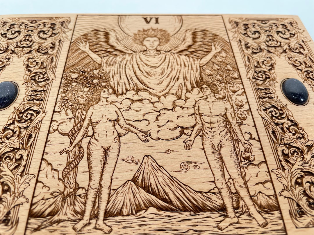 Support De Carte De Tarot En Bois Avec Phases De La Lune - Lot De 2  A De Tarot En Bois Avec Phases De Lune Lot De 2 A 94210344