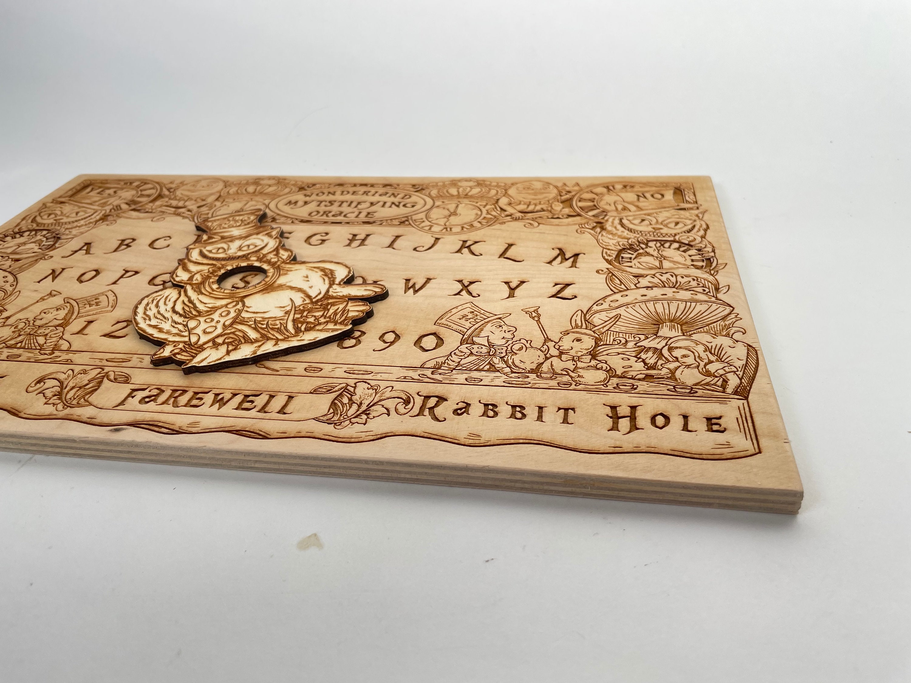 Cheshire Cat Alice in Wonderland Ouija Board With Planchette – Tea