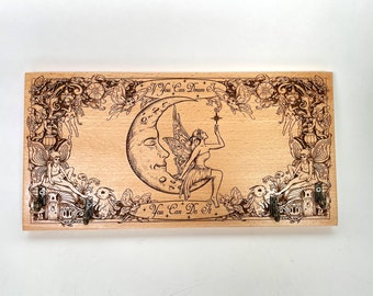 Walt Disney Quote  gift  key holder, If you can Dream it You can do it  Wood engraving wall decor Disney gift, Not a print,