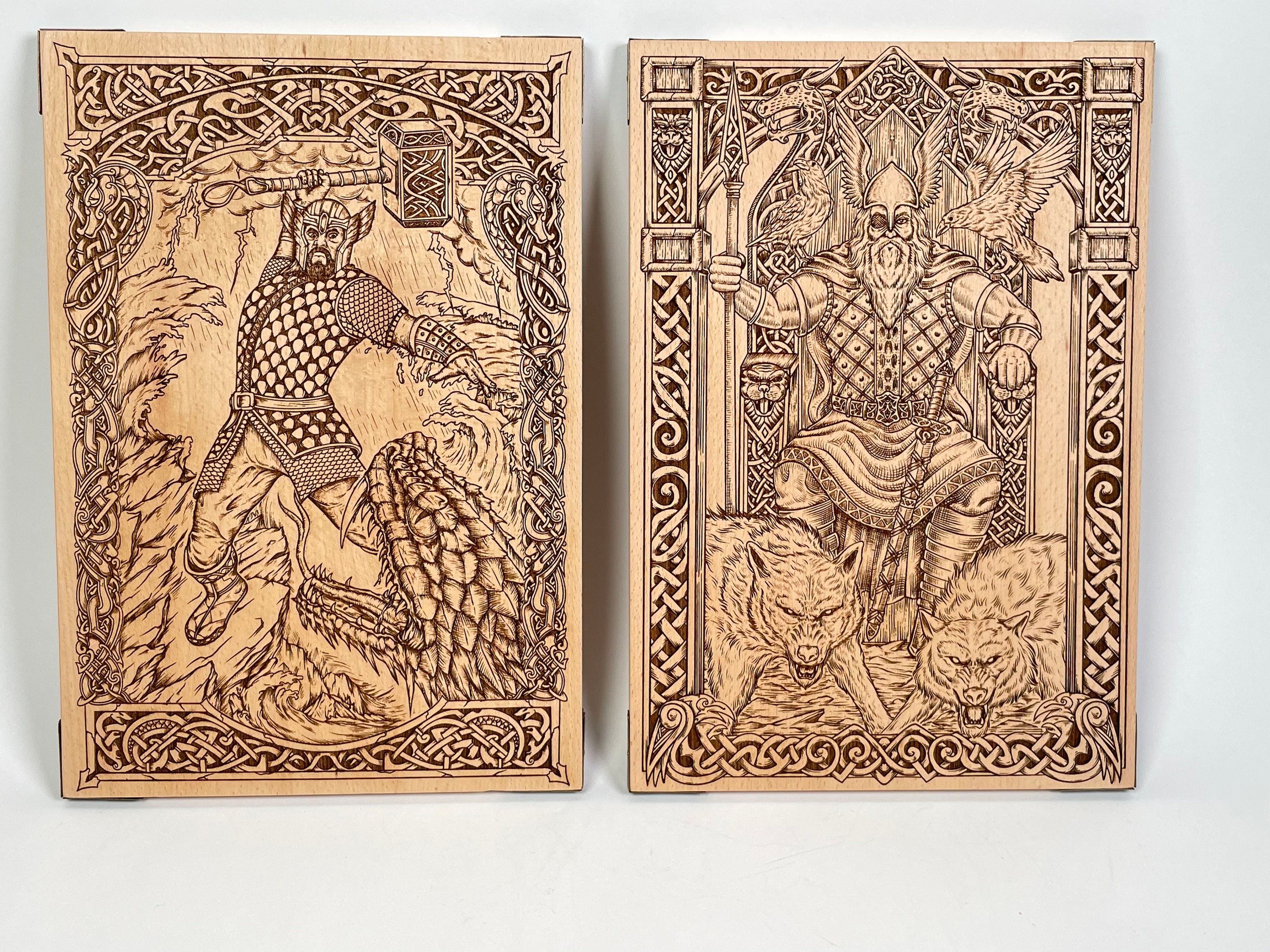 Yggdrasil Nine Realms, World Tree TREE OF LIFE, Norse Mythology Wall ...