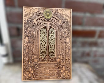 Gates of Valhalla Wall Art Viking pagan Norse Mythology Wall art, Odin Decor gift