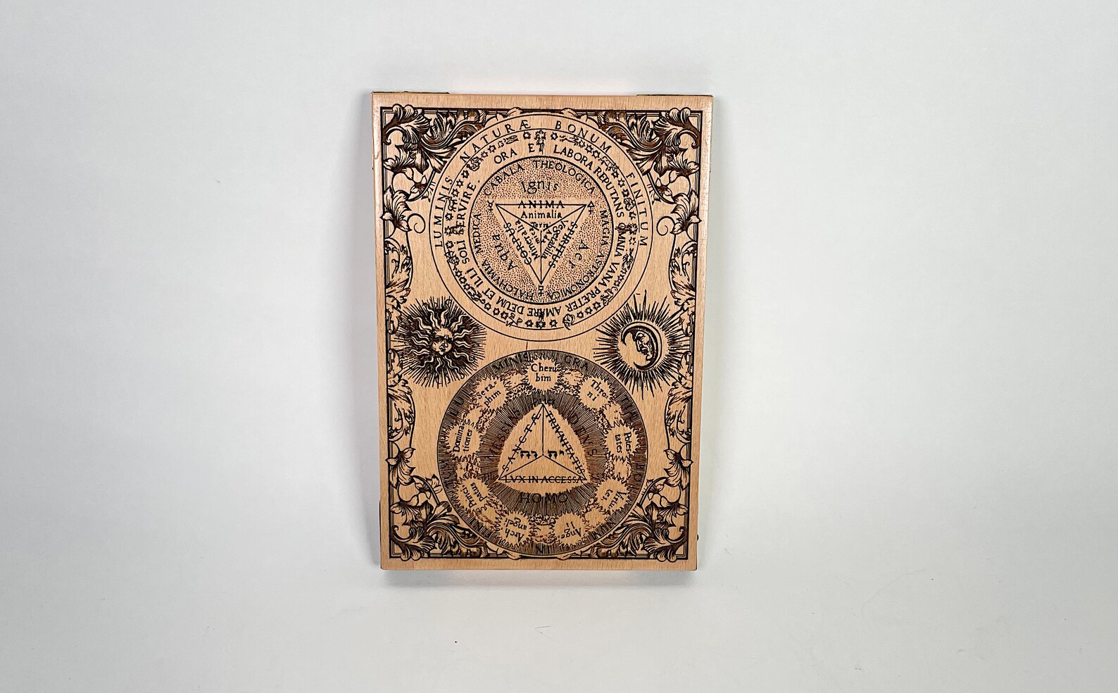 Alchemy Symbols Board Laser Engraved on Wood ,occult Sign ,gothic ...