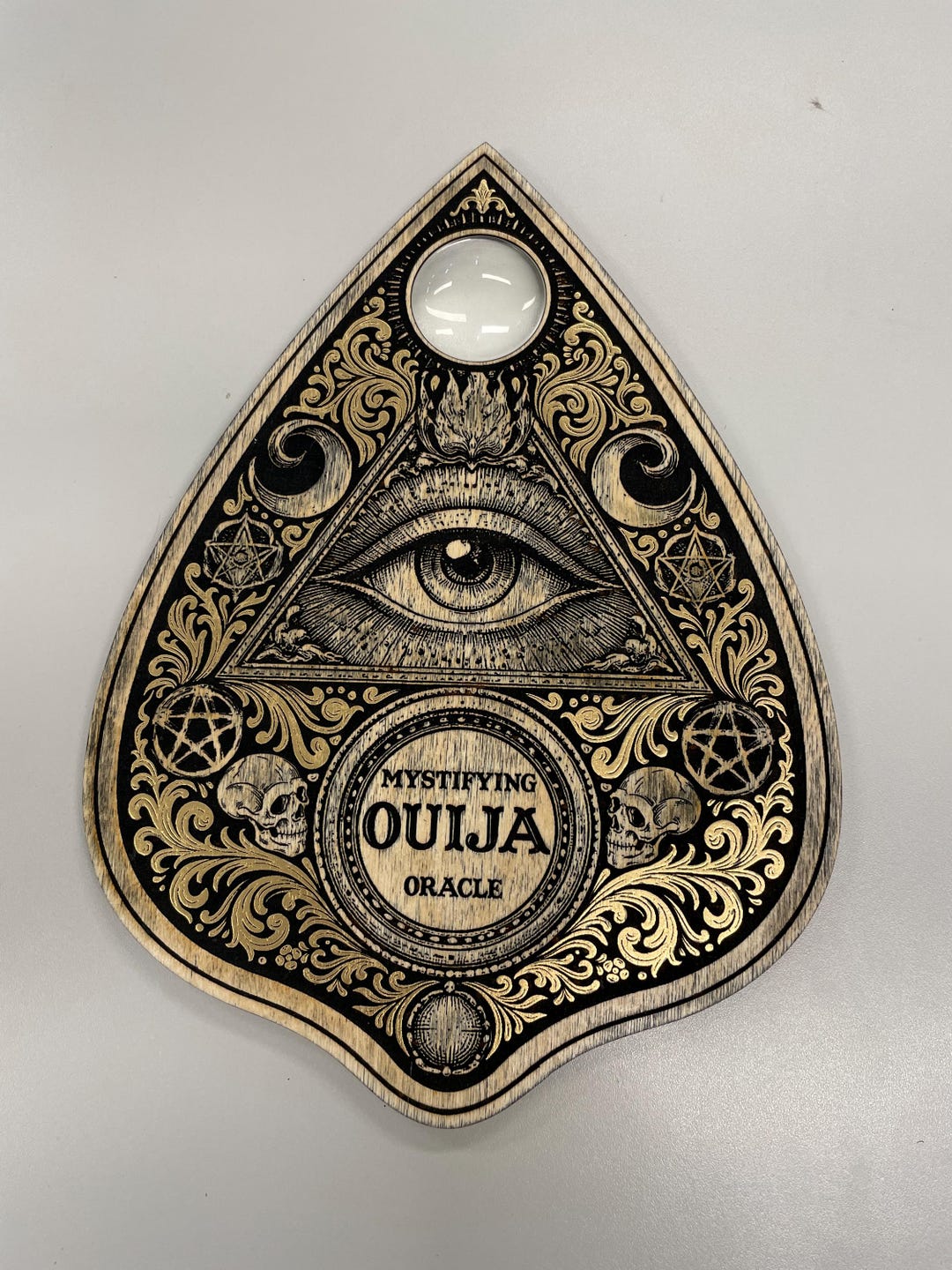 Ouija Miniature En Bois - Planchette Mystique Déco - Jeu De Divination Spirituelle - Cadeau Original Pour Fêtes Et Festivals