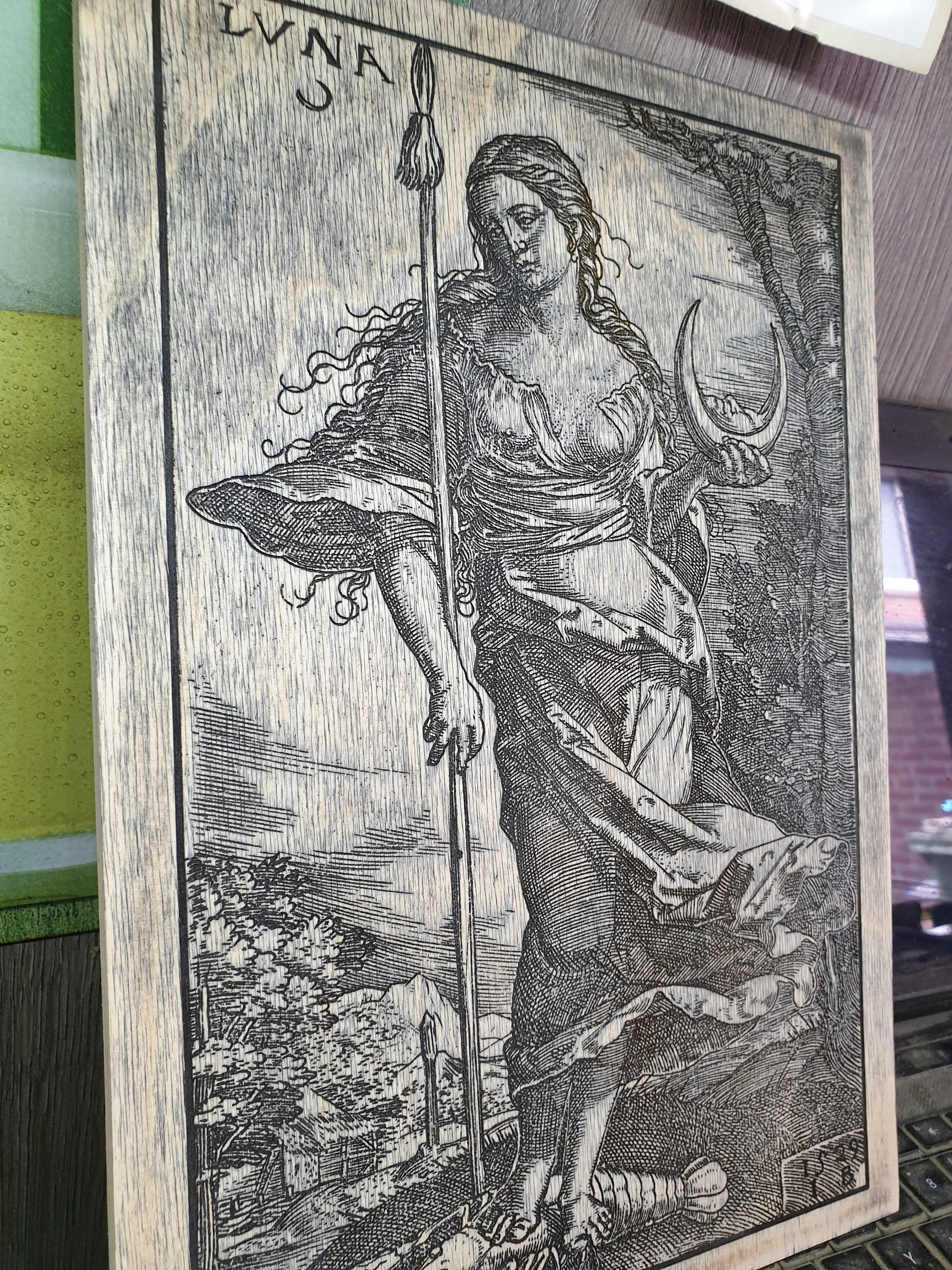 Wanddecor maangodin, Selene Wicca-godin, Wicca Luna-wanddecor Woondecor  HOUTGRAVERING reproductie (1605) - Etsy België, image size:2250x3000