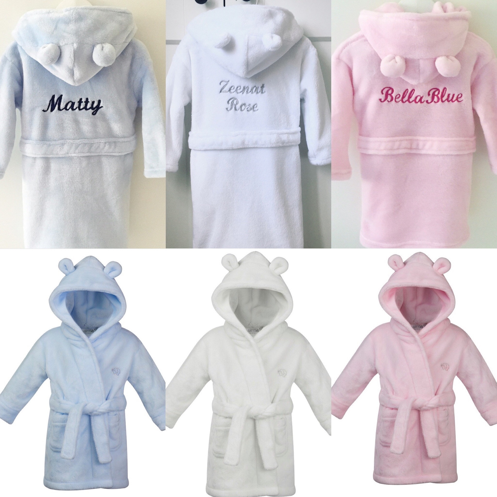 Personalised Baby Dressing Gown Super soft & cosy lovely Etsy