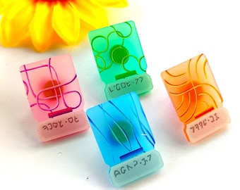 Palette Chips - Frosted Acrylic Pins