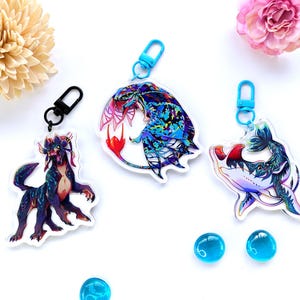 アバターチャーム - パンドラのバンシー/イクラン、トゥルクン、サナトールのアクリルキーホルダー3個