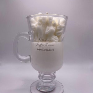 Dessert candle wedding