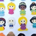 Princess Finger Puppets Set and Case - Etsy