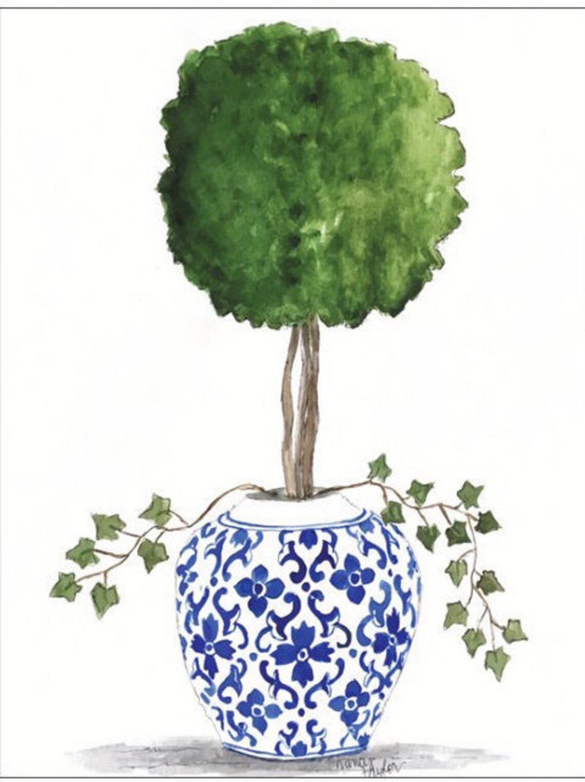 Ginger Jar Prints of Original Watercolors Etsy