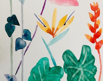 Stylised jungle vegetation