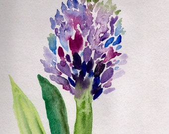 Stylised, loose hyacinth, jacinthe stylisée