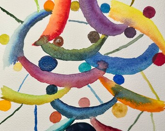Abstract fun with A. Gallo watercolours 2