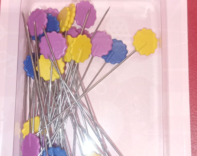 Hemline Flower Head Pins