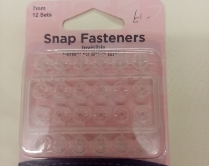 Pack of Invisible Snap Fasteners