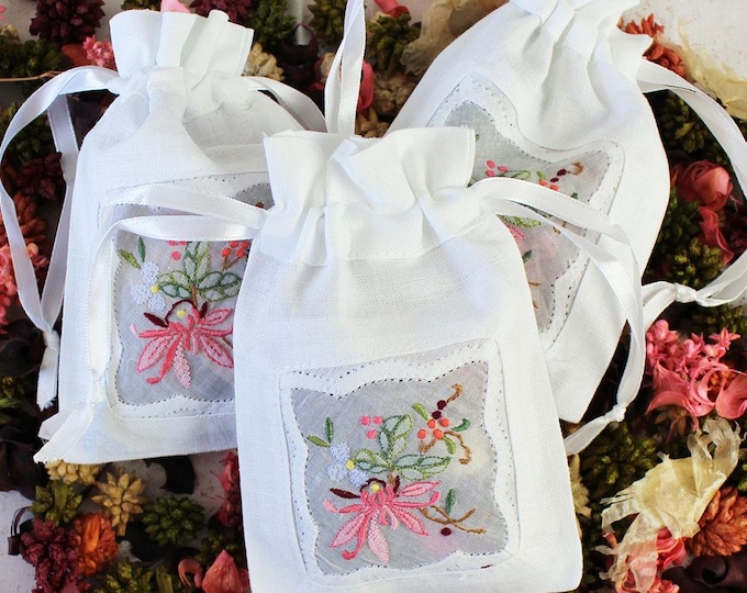 Colour Embroidered Filled Sachet - Sold Individually