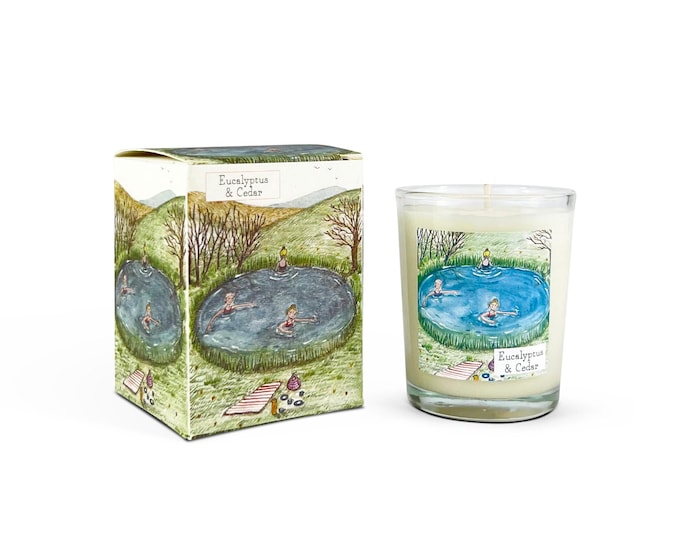 Eucalyptus & Cedar 9cl Votive Country Life Candle by Heaven Scent