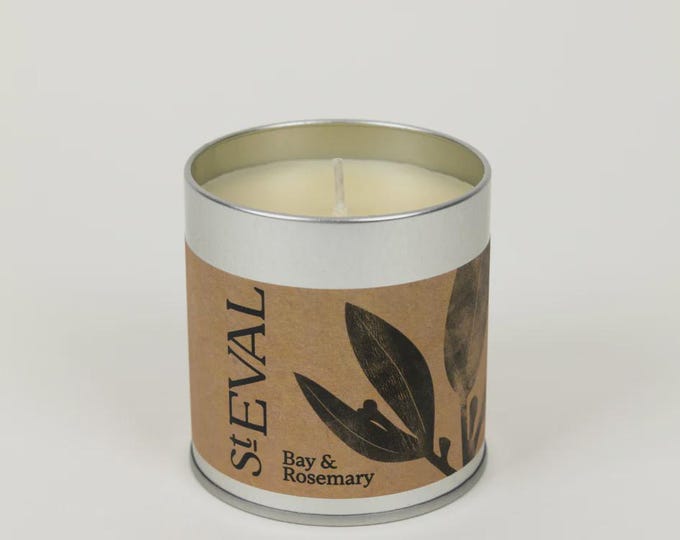 St Eval Bay & Rosemary, Scented Tin Candle