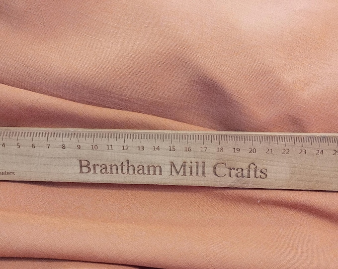 Pumpkin Linen/ Viscose Fabric, PER HALF METRE